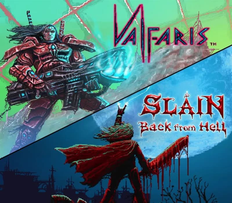 Okładka gry VALFARIS AND SLAIN BACK FROM HELL BUNDLE Steam