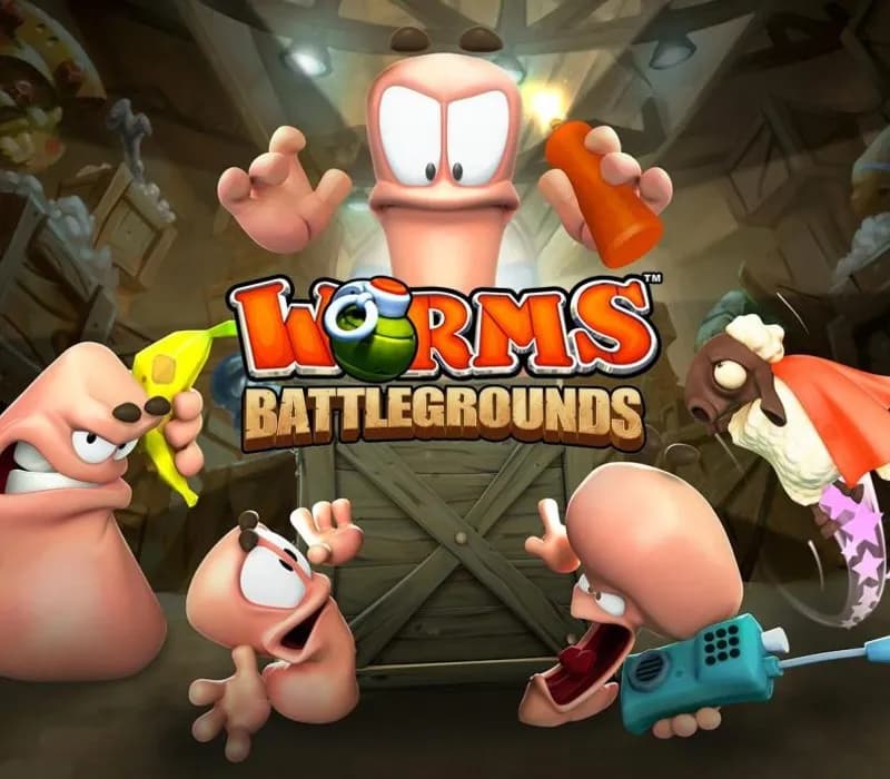Okładka gry WORMS BATTLEGROUNDS + WORMS W.M.D Xbox One & Series X/S