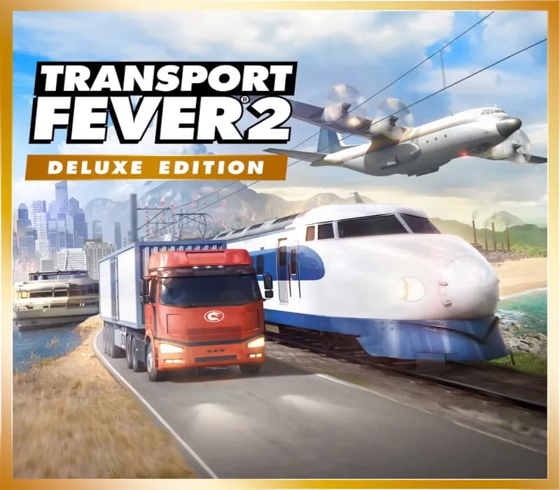 Okładka gry Transport Fever 2 Deluxe Edition STEAM KLUCZ