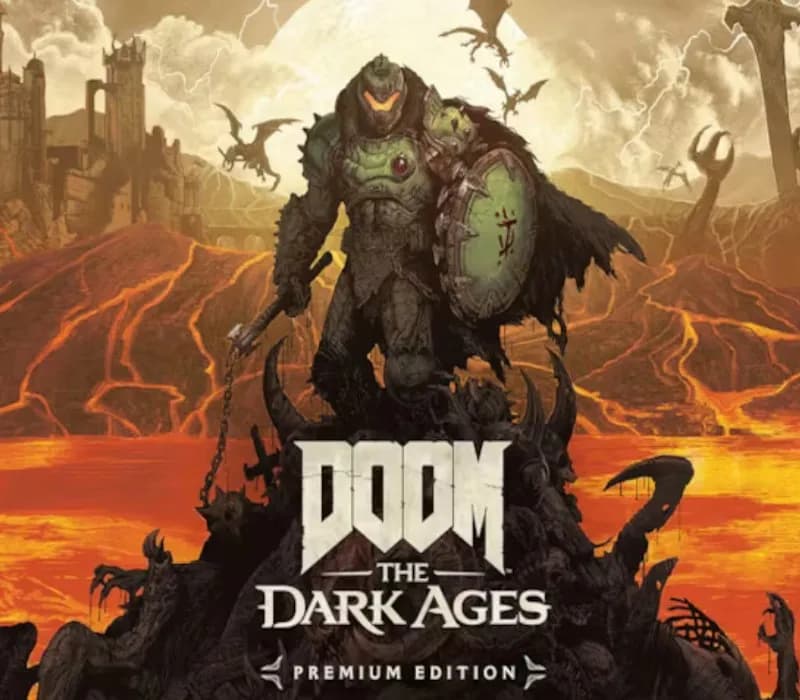 Okładka gry DOOM: The Dark Ages Premium Edition STEAM KLUCZ