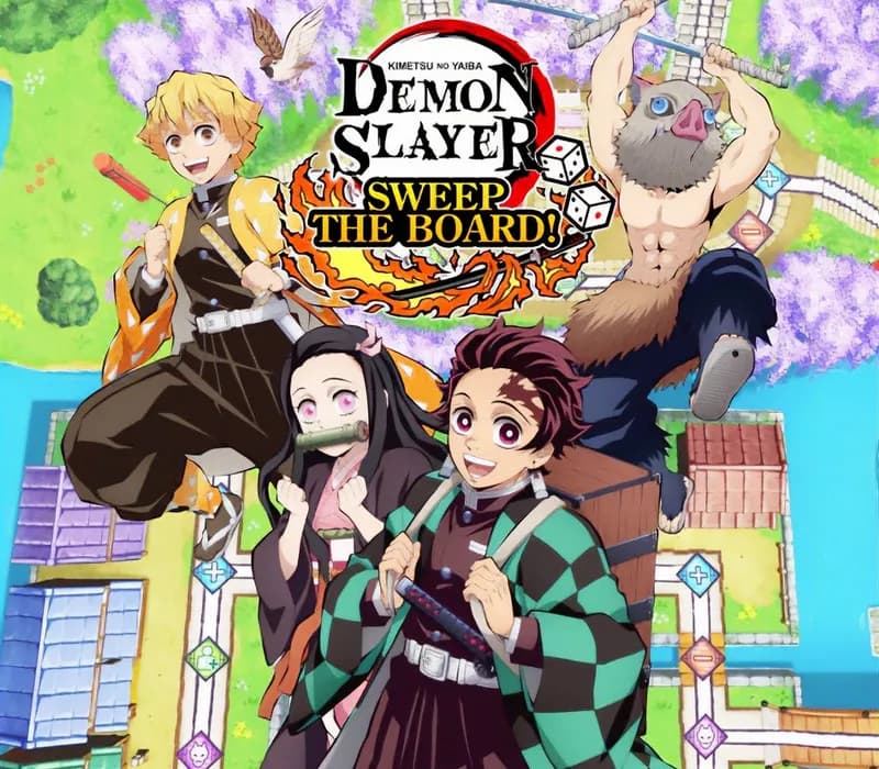 Okładka gry DEMON SLAYER -KIMETSU NO YAIBA- SWEEP THE BOARD! Xbox One & Series X/S