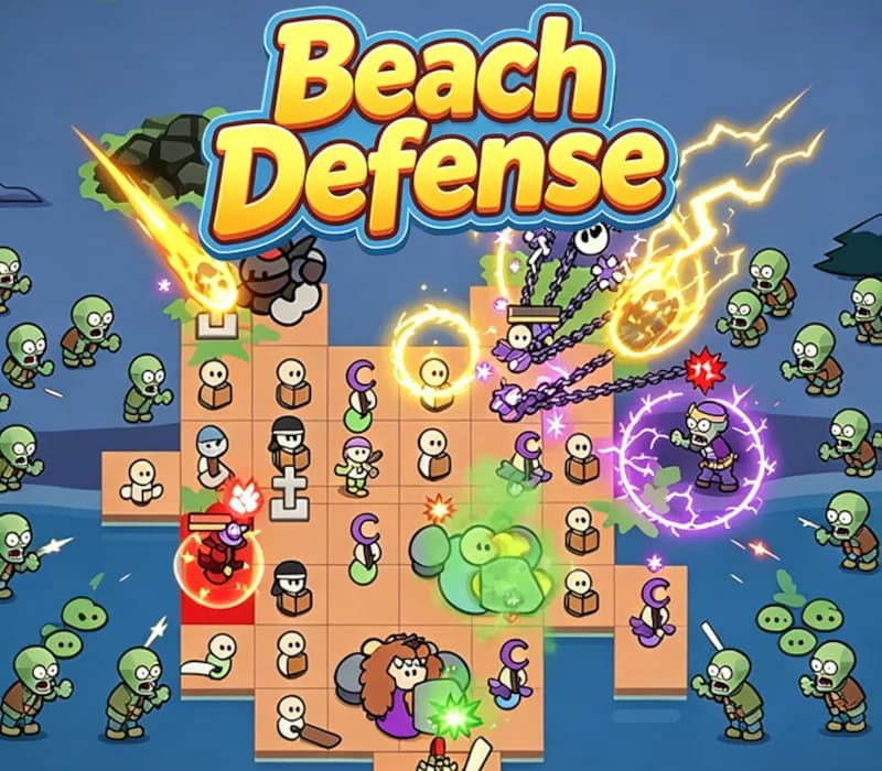 Okładka gry Beach Defense: Zombie Invasion