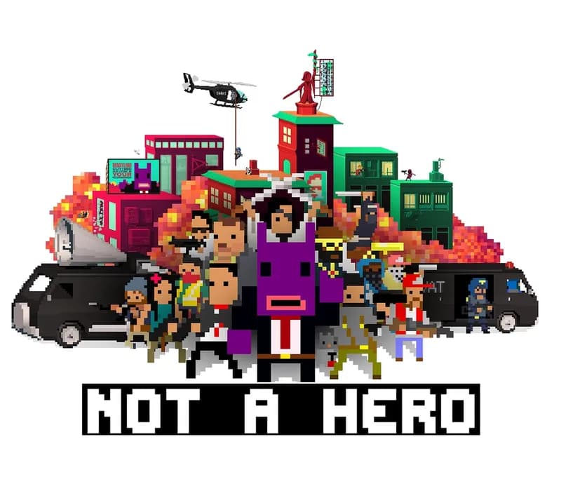 Okładka gry NOT A HERO Steam