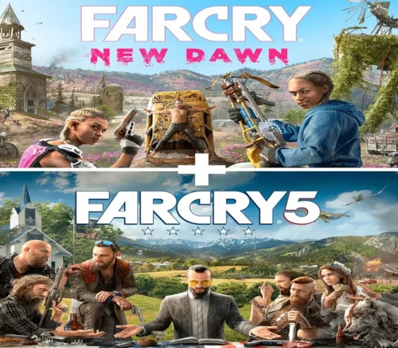 Okładka gry FAR CRY 5 + FAR CRY NEW DAWN Xbox One & Series X/S