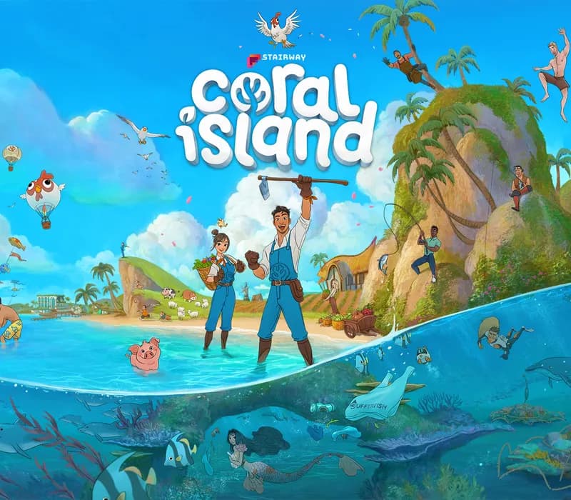 Okładka gry Coral Island STEAM KLUCZ