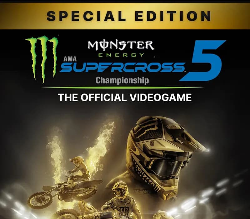 Okładka gry MONSTER ENERGY SUPERCROSS 5 SPECIAL EDITION Xbox One & Series X/S