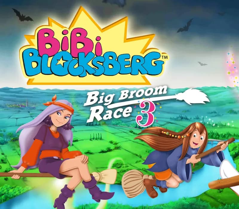 Okładka gry BIBI BLOCKSBERG BIG BROOM RACE 3 STEAM KLUCZ KOD