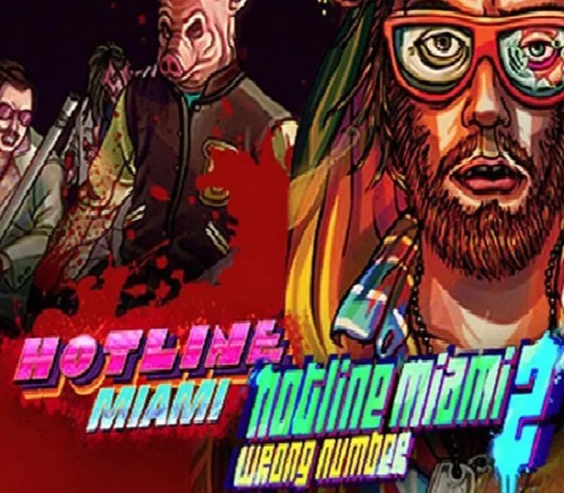 Okładka gry Hotline Miami 1 + 2 Combo Pack STEAM KLUCZ