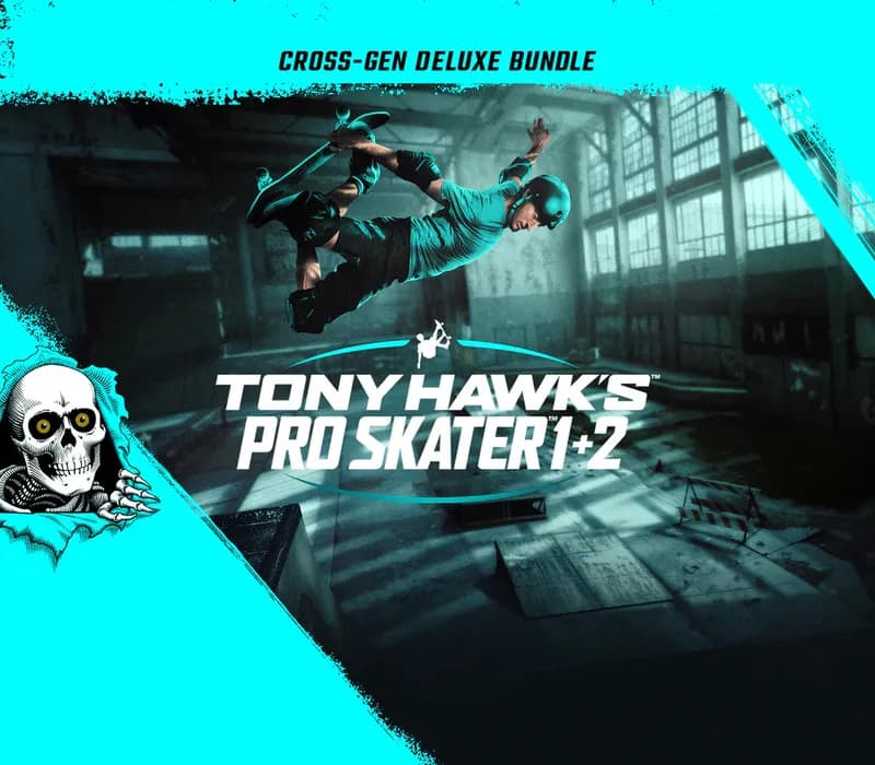 Okładka gry Tony Hawk's Pro Skater 1 + 2 - Cross-Gen Deluxe Bundle Xbox One & Series X/S