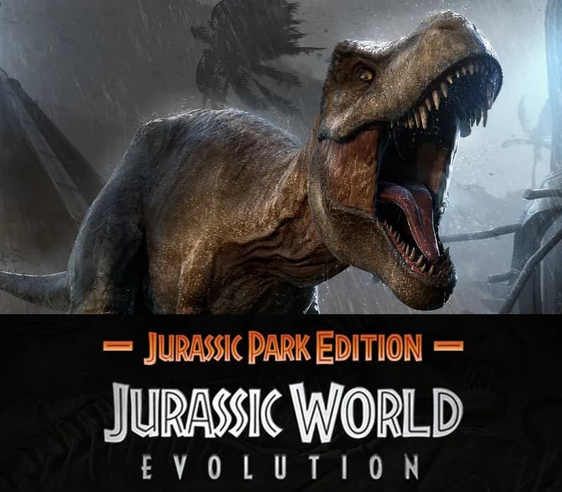 Okładka gry JURASSIC WORLD EVOLUTION: JURASSIC PARK EDITION Xbox One & Series X/S
