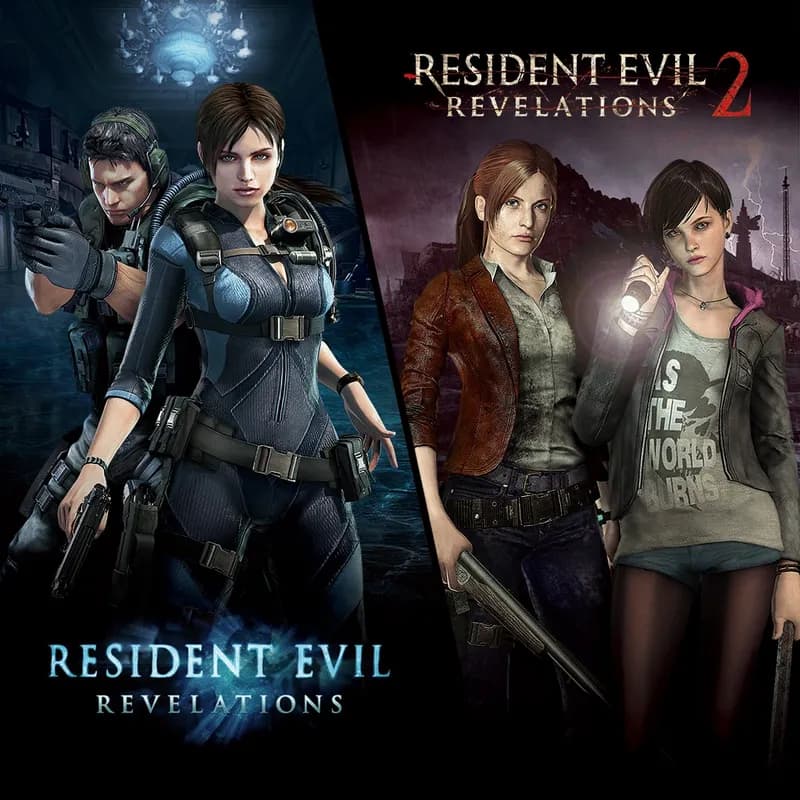 Okładka gry RESIDENT EVIL REVELATIONS 1 & 2 BUNDLE Xbox One & Series X/S