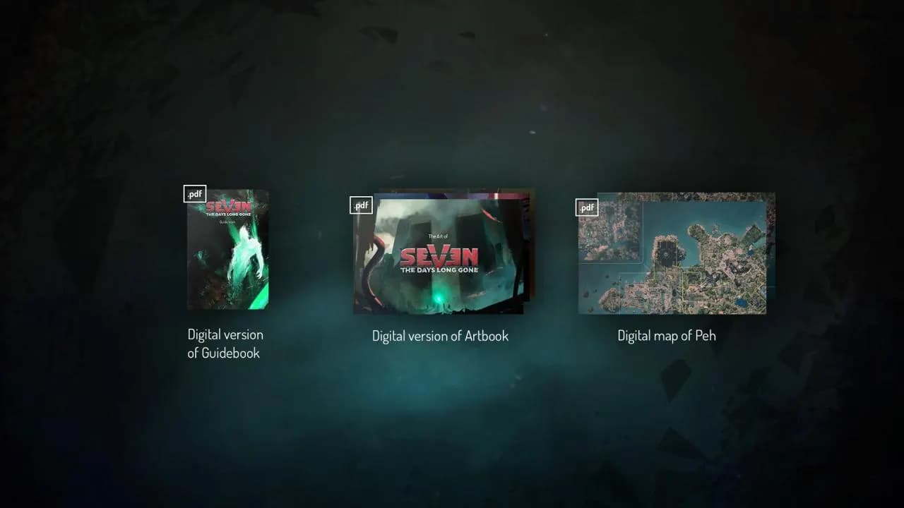 Seven: The Days Long Gone - Artbook, Guidebook and Map DLC — zrzut ekranu 1 z 3