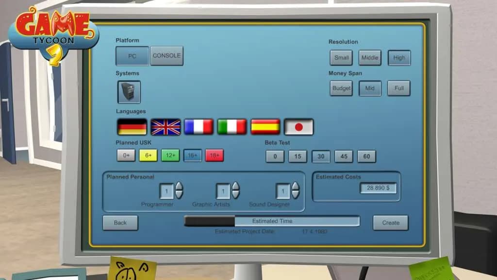 GAME TYCOON 2 Steam — zrzut ekranu 3