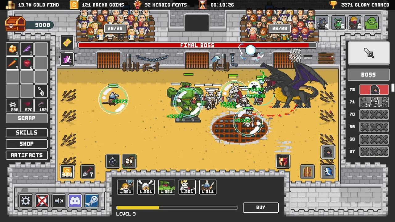 CLICKER ARENA Steam — zrzut ekranu 4