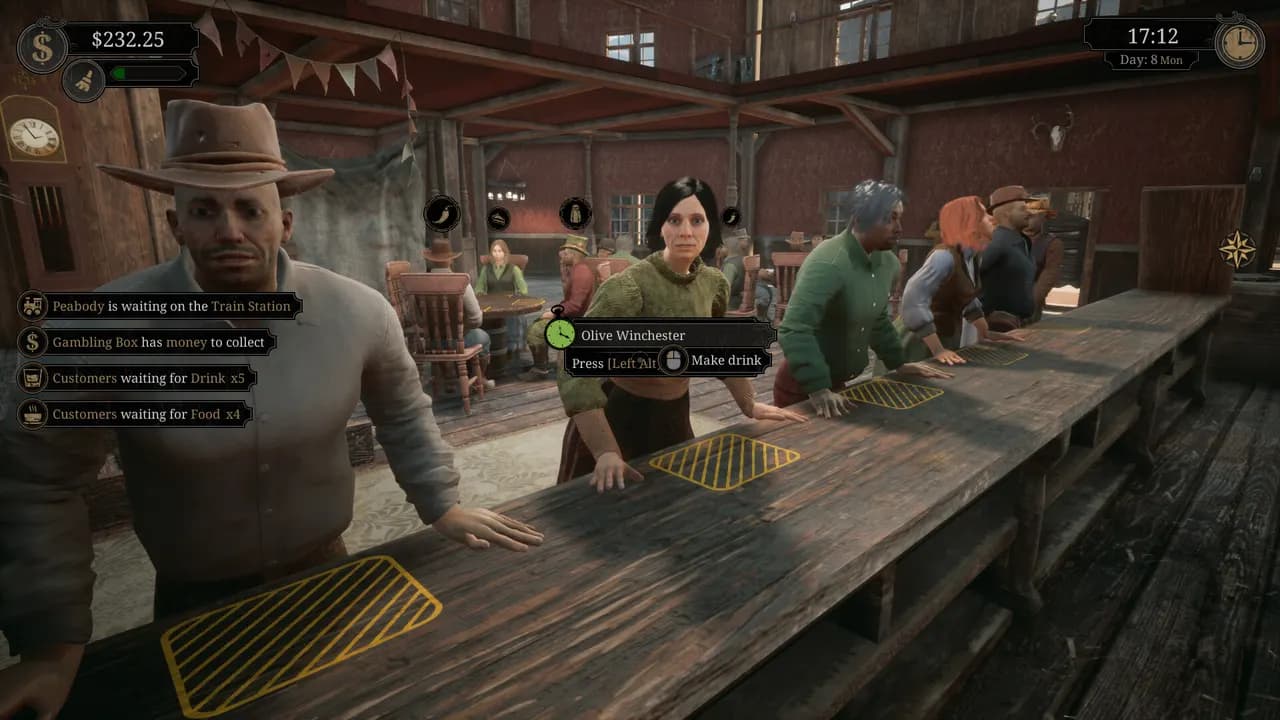 SALOON SIMULATOR Steam — zrzut ekranu 2