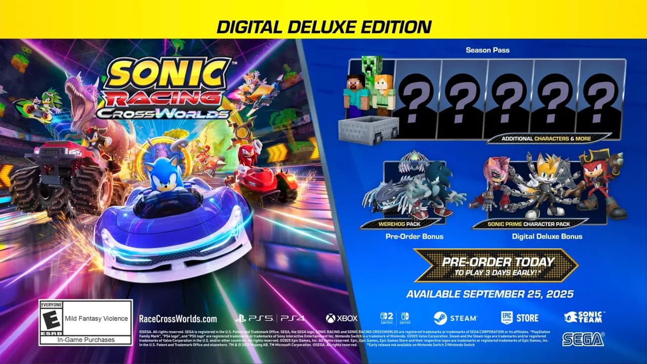 Sonic Racing: CrossWorlds Deluxe Edition — zrzut ekranu 1 z 6