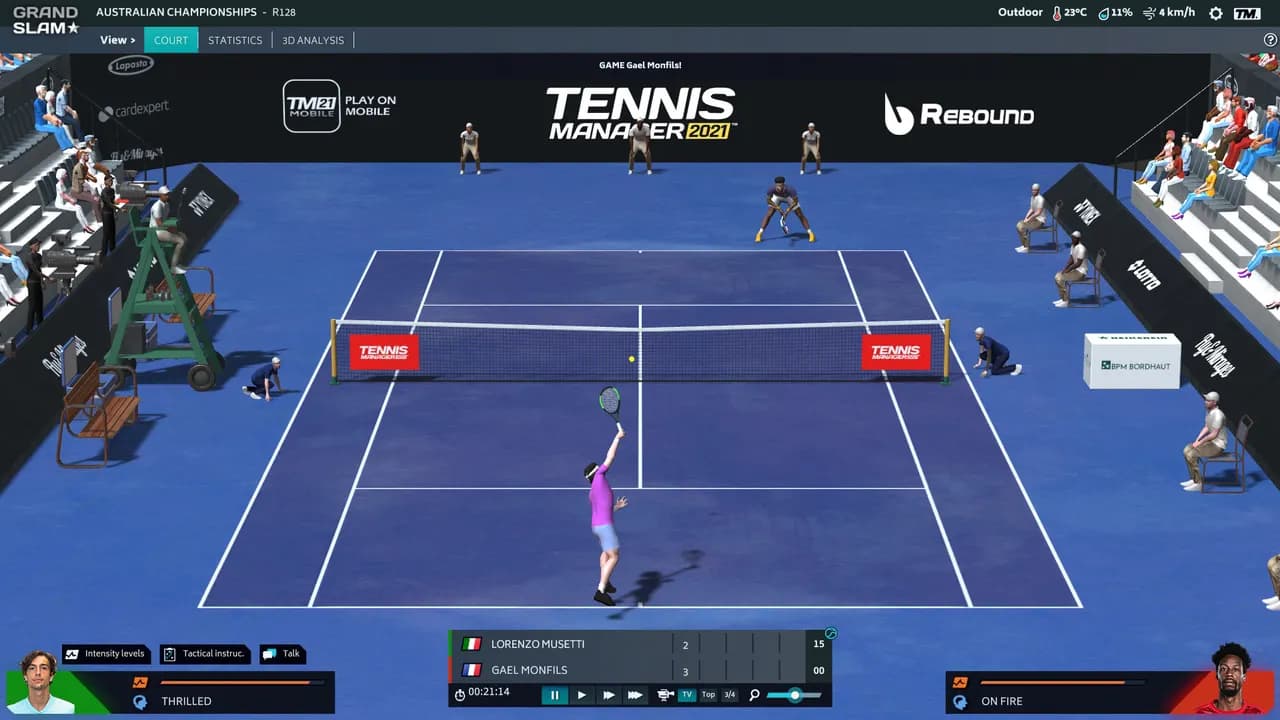 TENNIS MANAGER 2021 Steam — zrzut ekranu 1 z 6