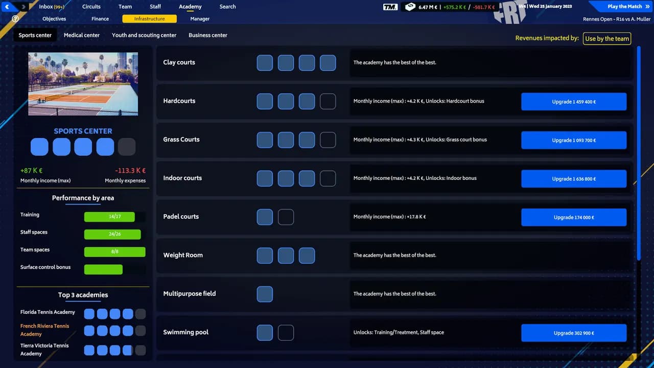 TENNIS MANAGER 2023 Steam — zrzut ekranu 3