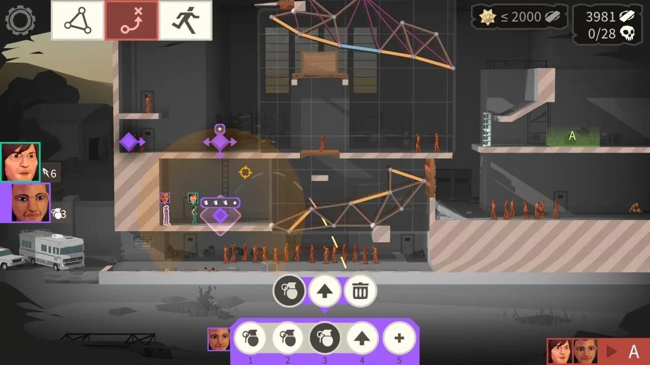 BRIDGE CONSTRUCTOR THE WALKING DEAD Xbox One & Series X/S — zrzut ekranu 5