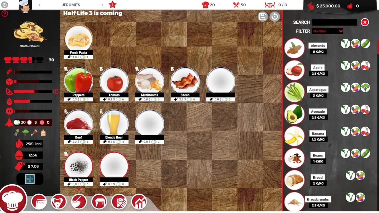 CHEF A RESTAURANT TYCOON GAME Steam — zrzut ekranu 6