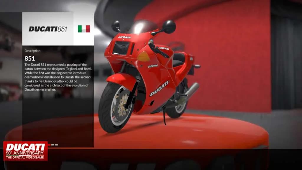 DUCATI - 90TH ANNIVERSARY Xbox One & Series X/S — zrzut ekranu 4
