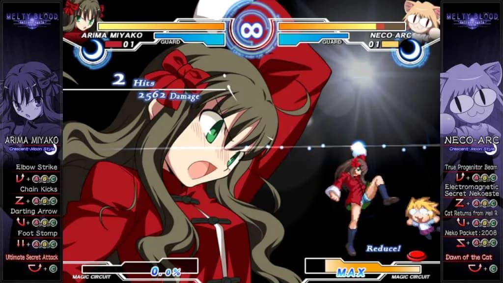 MELTY BLOOD ACTRESS AGAIN CURRENT Steam — zrzut ekranu 5