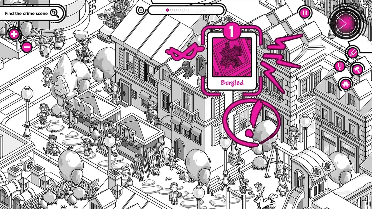CRIME O'CLOCK Steam — zrzut ekranu 1 z 5