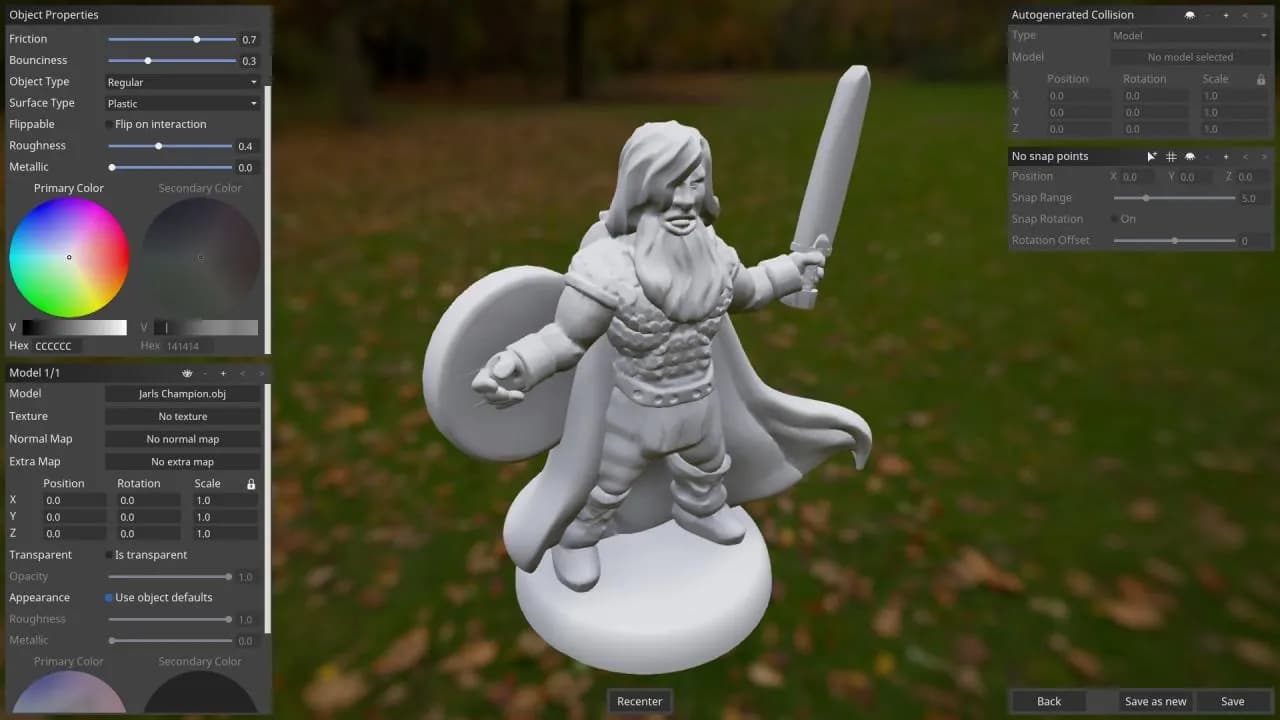 Tabletop Playground — zrzut ekranu 3