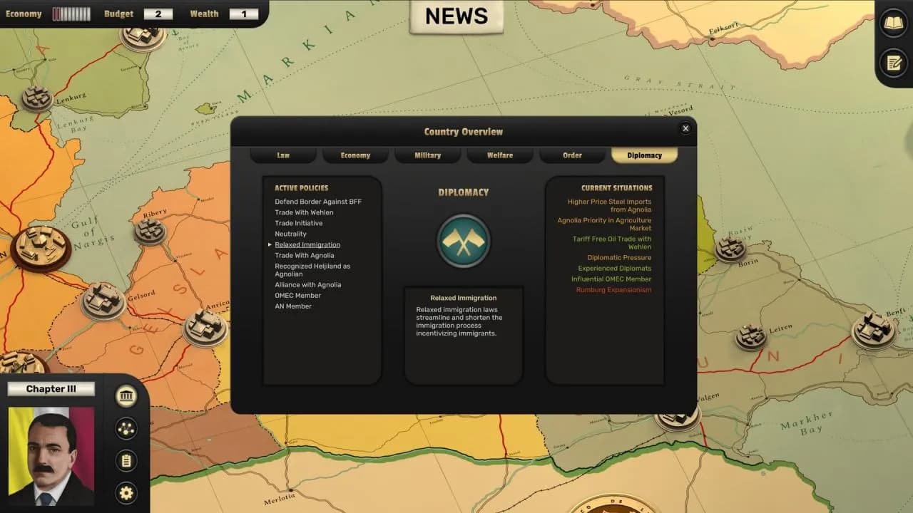 Suzerain STEAM KLUCZ — zrzut ekranu 2