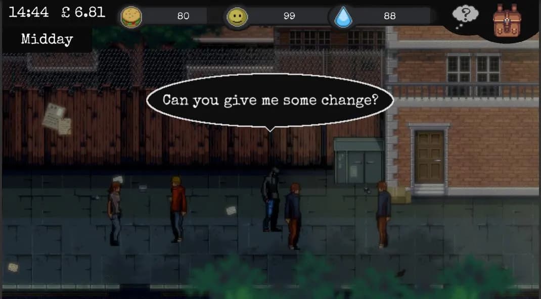 CHANGE A HOMELESS SURVIVAL EXPERIENCE Steam — zrzut ekranu 2
