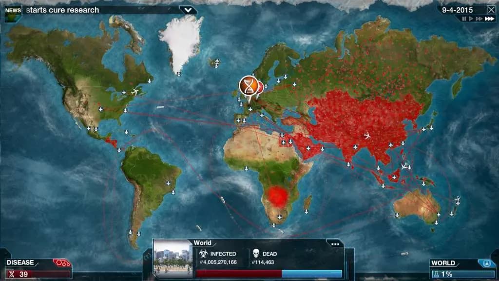 PLAGUE INC: EVOLVED Xbox One & Series X/S — zrzut ekranu 1 z 6