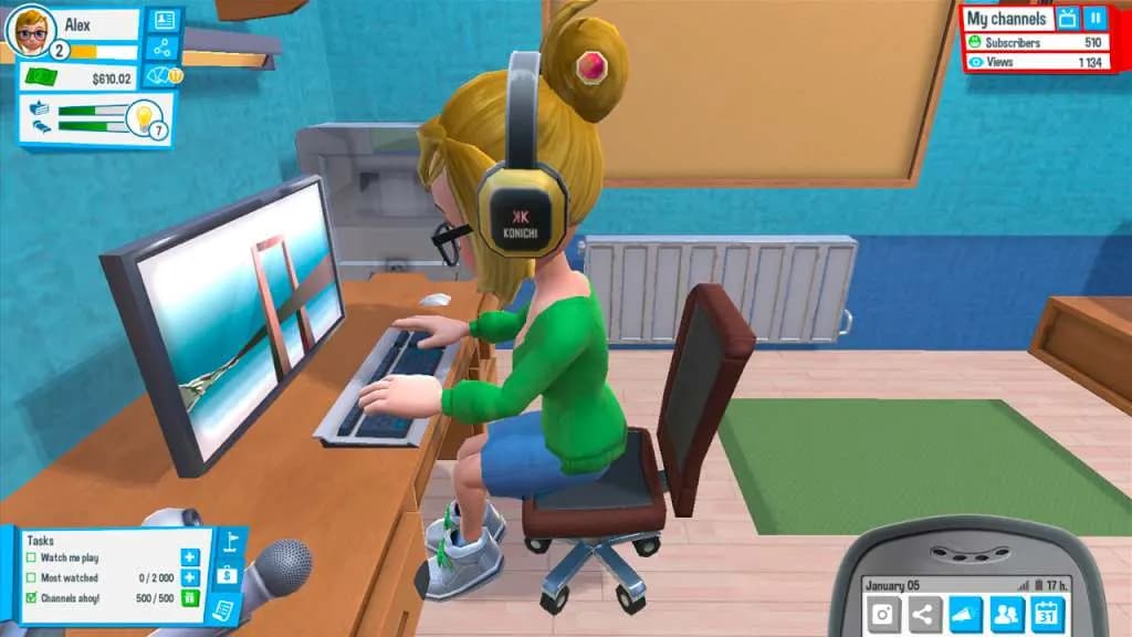 Youtubers Life STEAM KLUCZ — zrzut ekranu 4