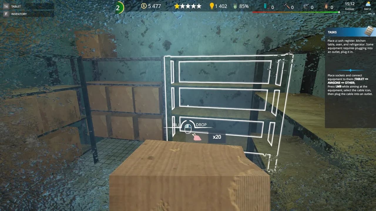 CAFE OWNER SIMULATOR Xbox One & Series X/S — zrzut ekranu 2