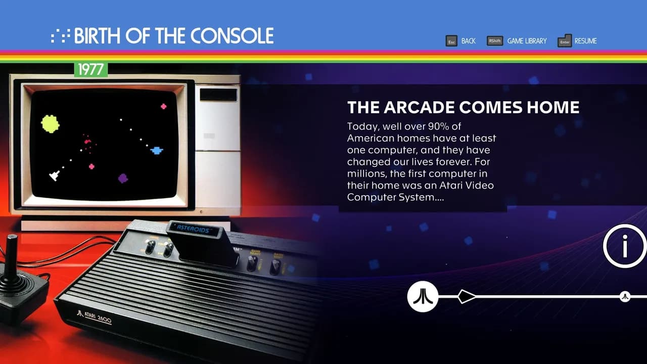 ATARI 50 THE ANNIVERSARY CELEBRATION Steam — zrzut ekranu 1 z 6