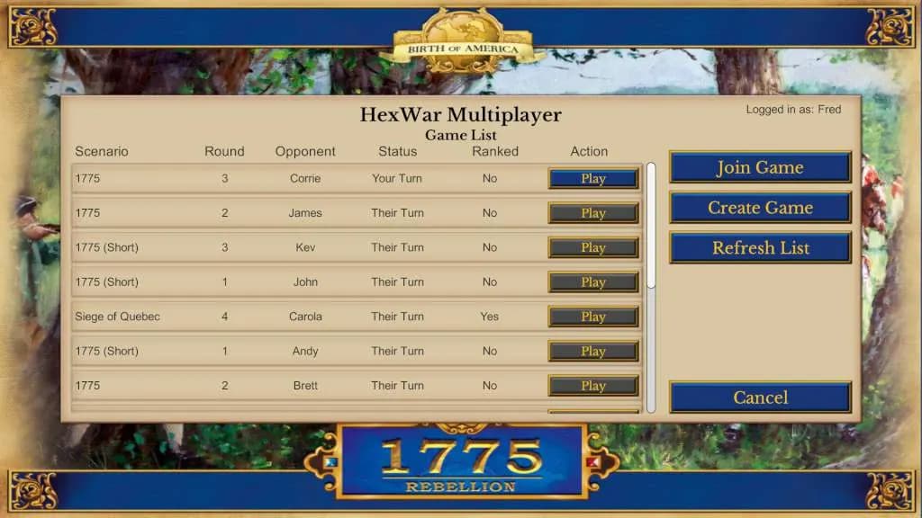 1775 REBELLION Steam — zrzut ekranu 1 z 4