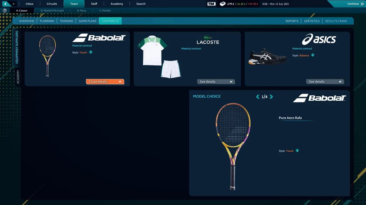 TENNIS MANAGER 2021 Steam — zrzut ekranu 3