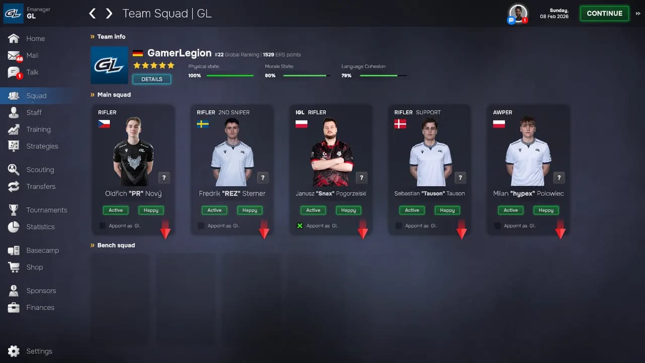 ESPORTS MANAGER 2026 STEAM KLUCZ KOD — zrzut ekranu 4