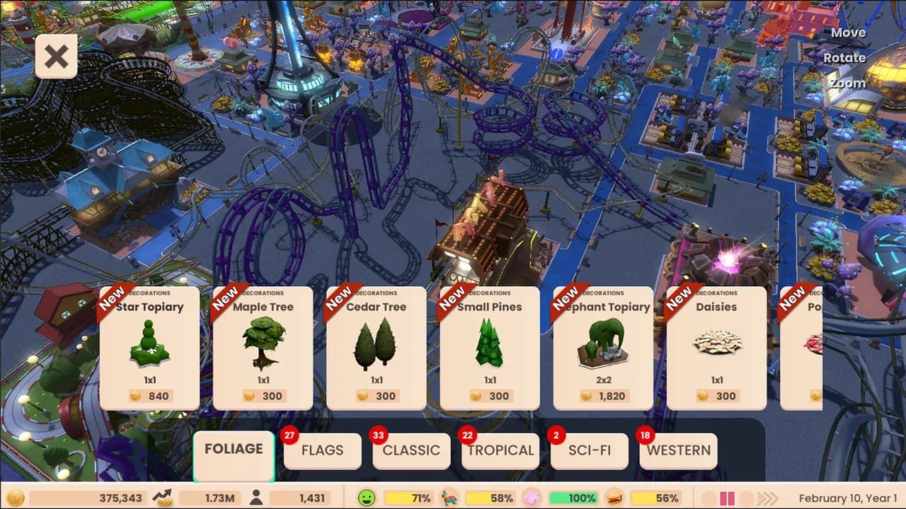 ROLLERCOASTER TYCOON ADVENTURES DELUXE Xbox One & Series X/S — zrzut ekranu 3