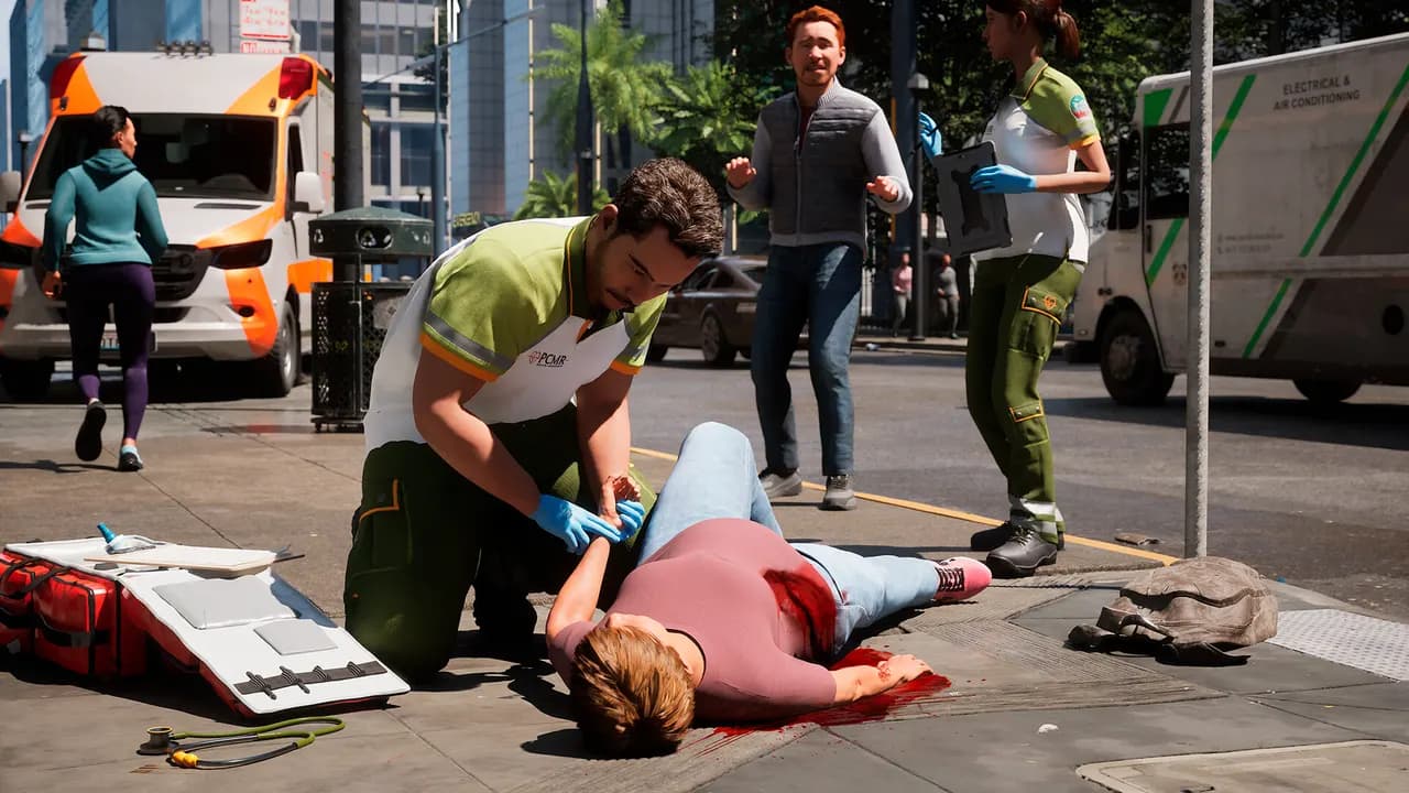 AMBULANCE LIFE A PARAMEDIC SIMULATOR Xbox Series X/S — zrzut ekranu 1 z 5