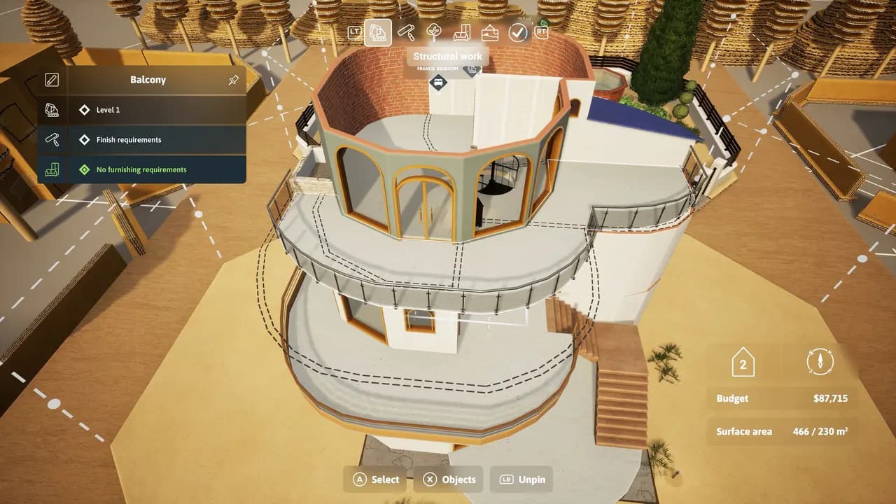 ARCHITECT LIFE A HOUSE DESIGN SIMULATOR Xbox Series X/S — zrzut ekranu 5