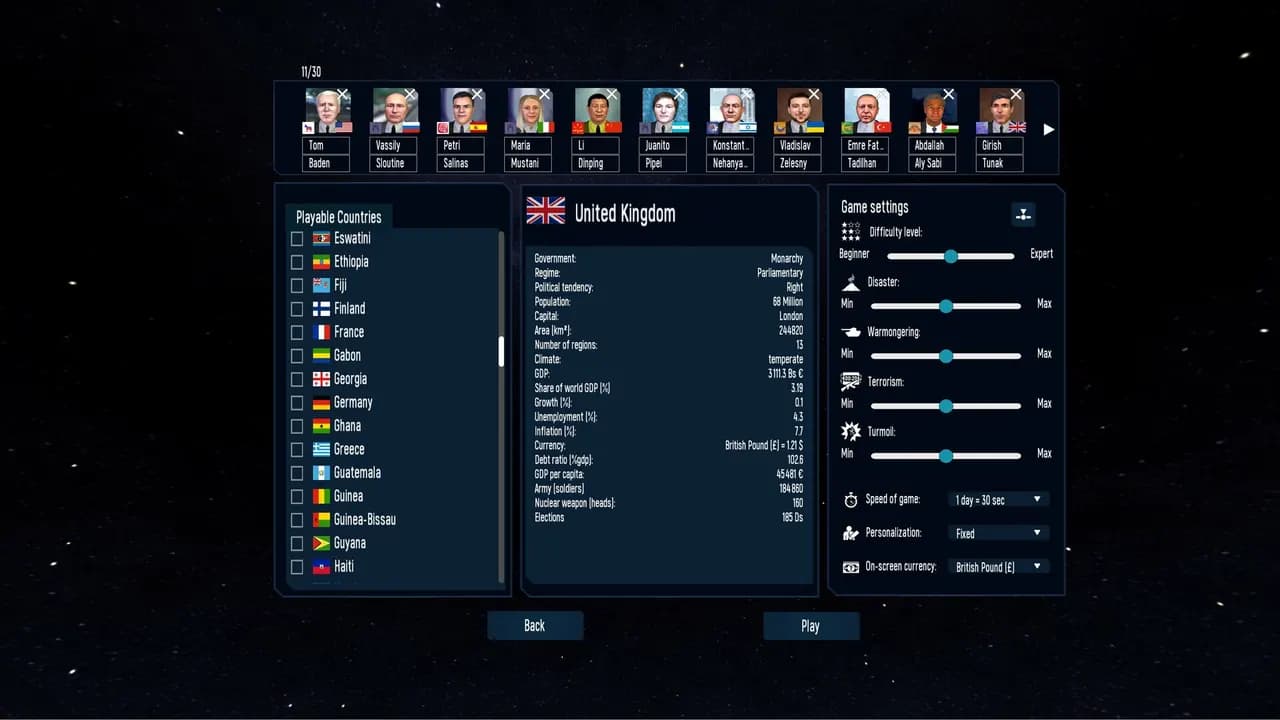 Geo-Political Simulator 5 — zrzut ekranu 1 z 6