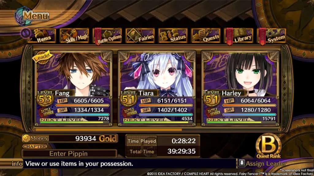 FAIRY FENCER F Steam — zrzut ekranu 2