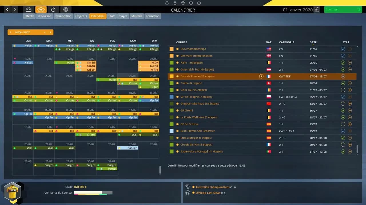 PRO CYCLING MANAGER 2020 Steam — zrzut ekranu 5