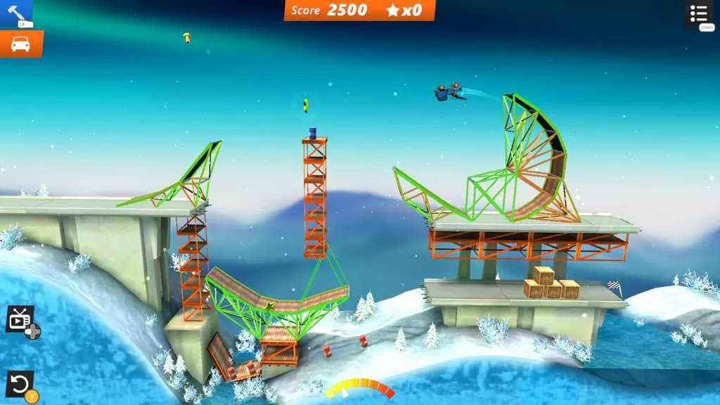 BRIDGE CONSTRUCTOR STUNTS Steam — zrzut ekranu 1 z 5