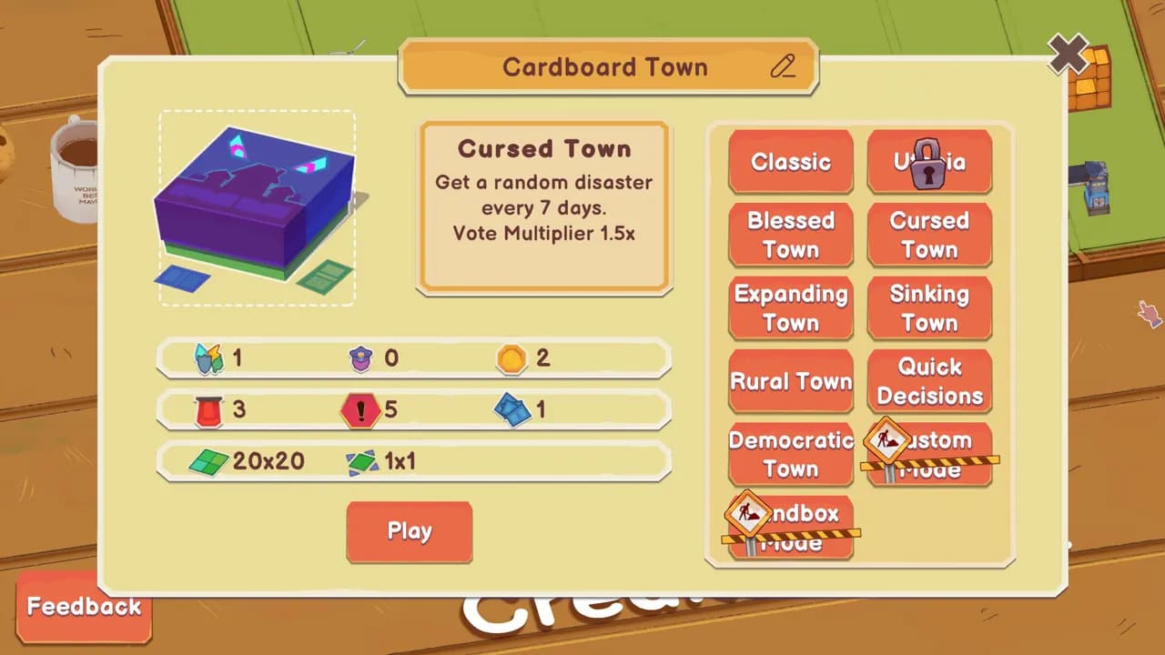 CARDBOARD TOWN Steam — zrzut ekranu 5