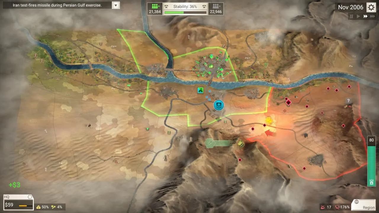 Rebel Inc: Escalation STEAM KLUCZ — zrzut ekranu 6