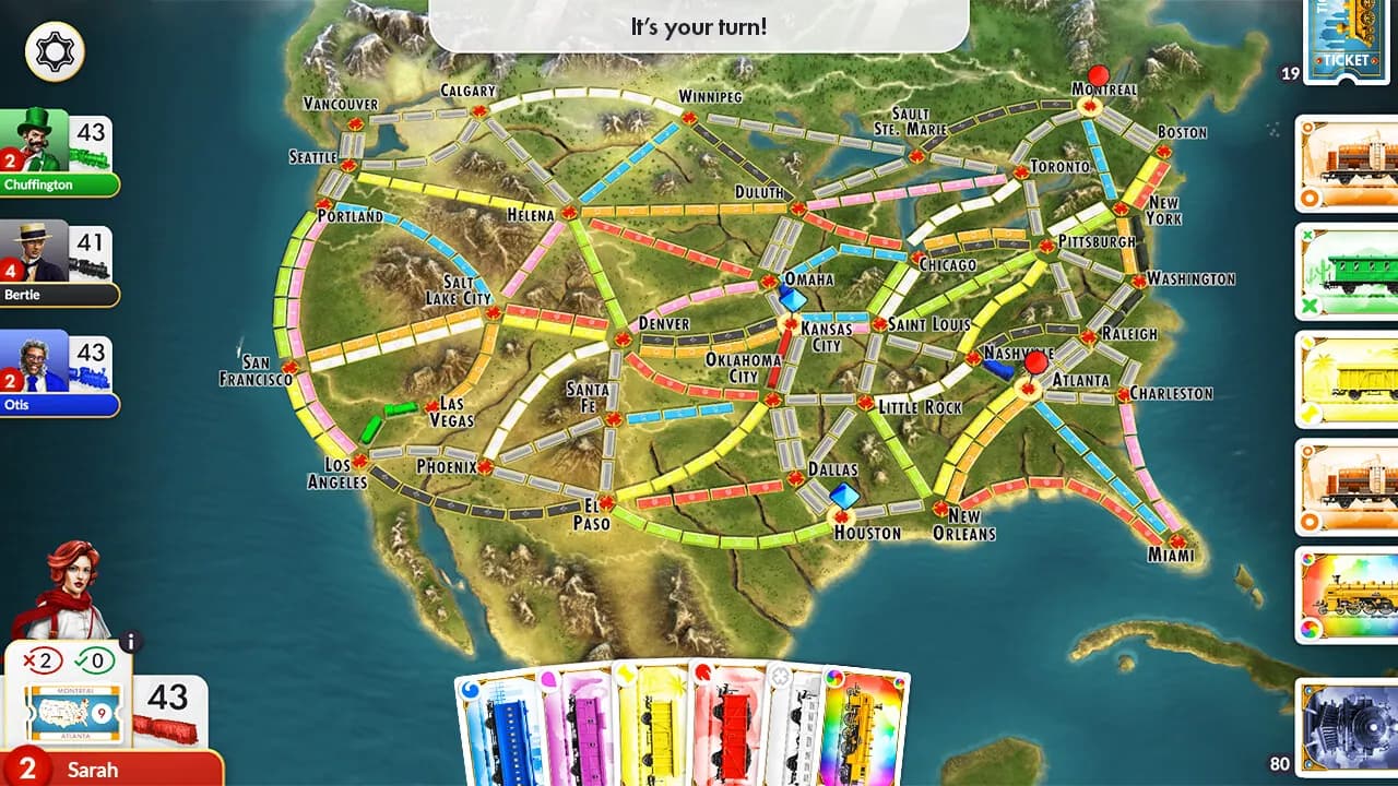 Ticket to Ride STEAM KLUCZ — zrzut ekranu 1 z 5