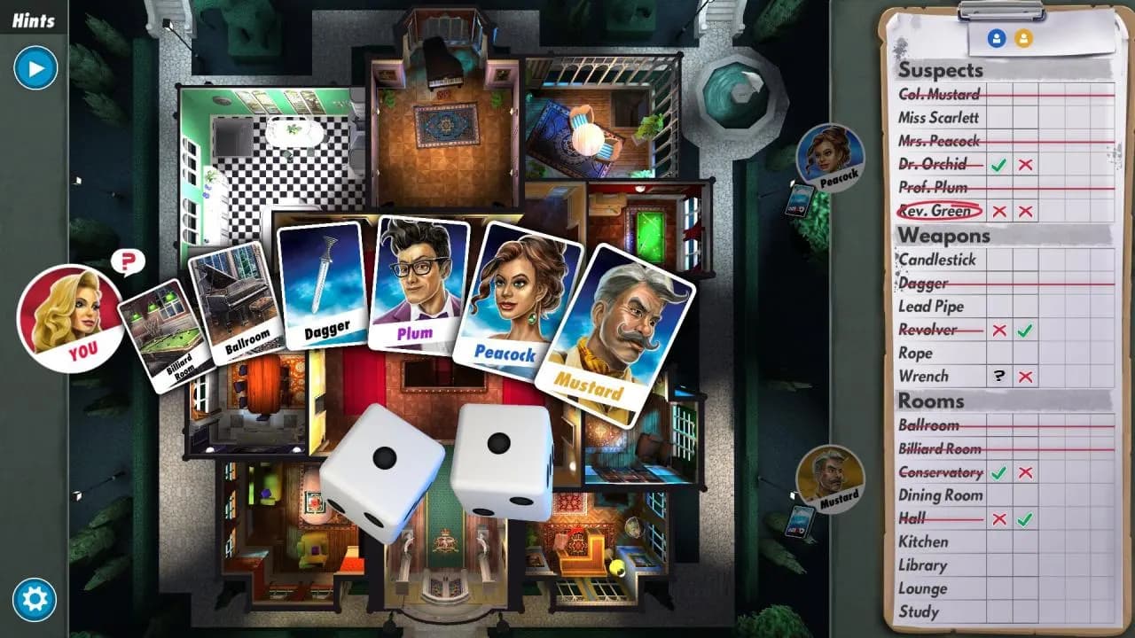 Clue/Cluedo: The Classic Mystery Game STEAM KLUCZ — zrzut ekranu 2