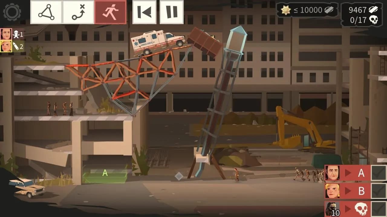 BRIDGE CONSTRUCTOR THE WALKING DEAD Xbox One & Series X/S — zrzut ekranu 2