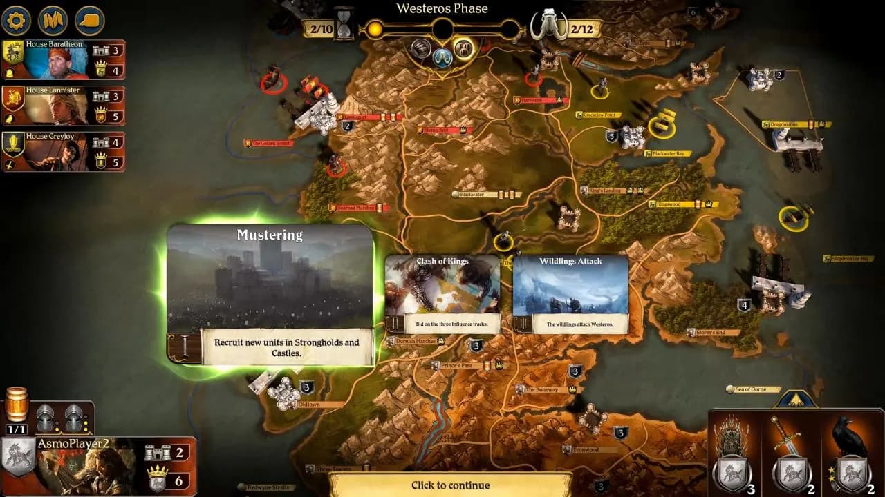 A Game of Thrones: The Board Game Digital Edition STEAM KLUCZ — zrzut ekranu 3
